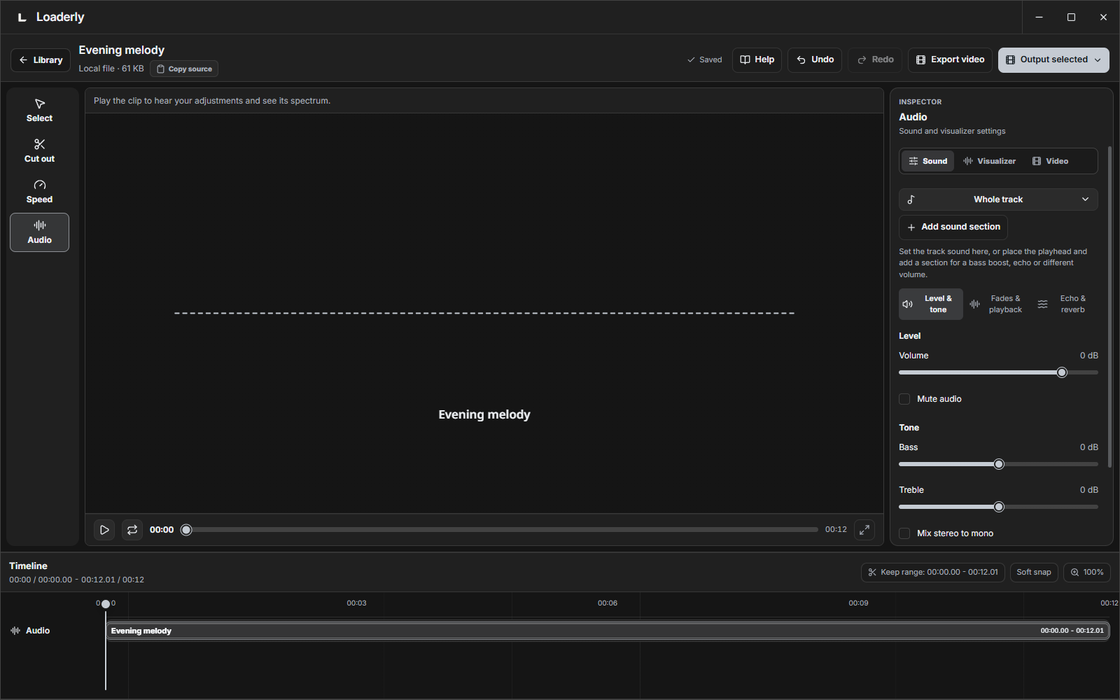Extract and edit audio