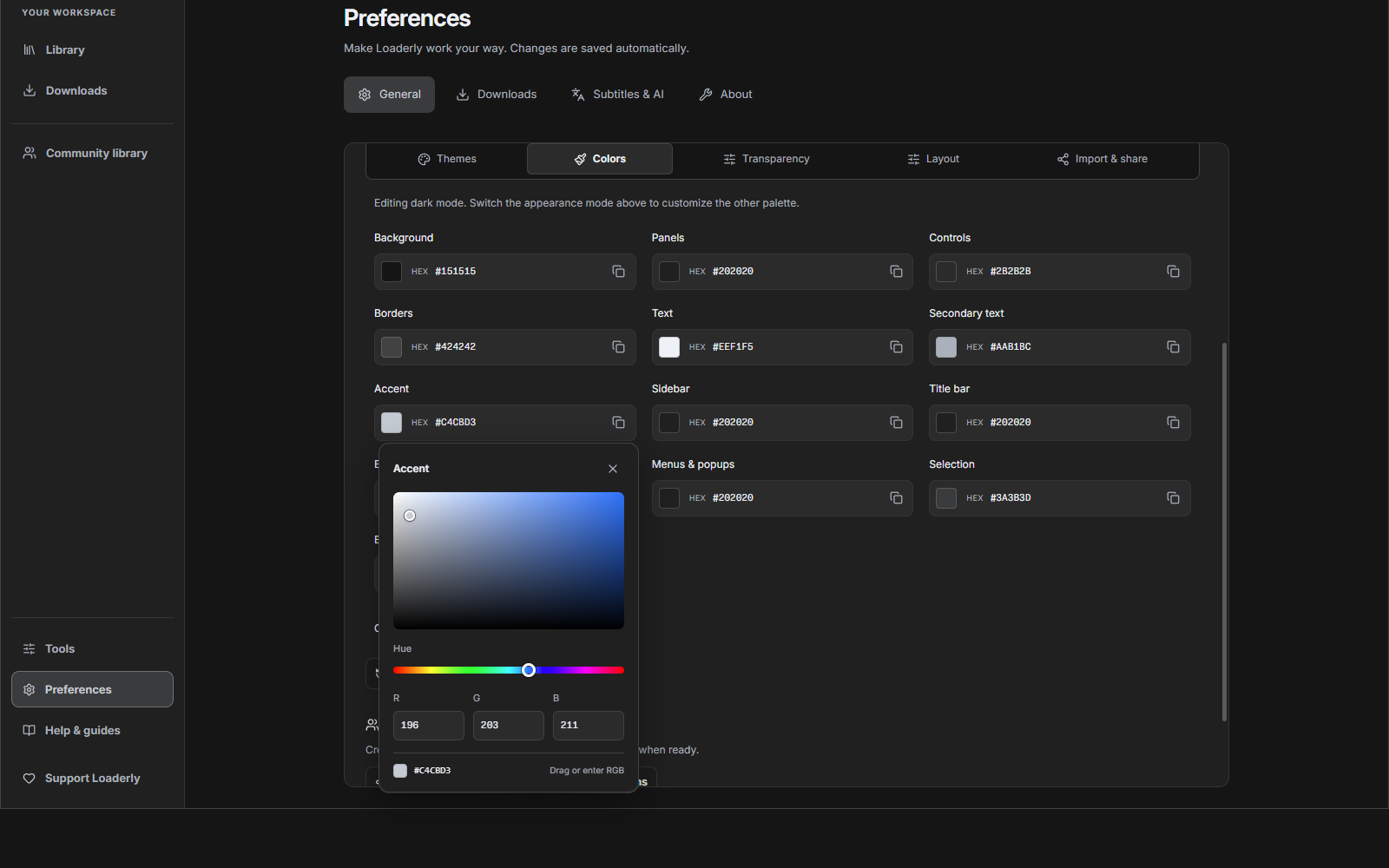 2. Give each part its own colors