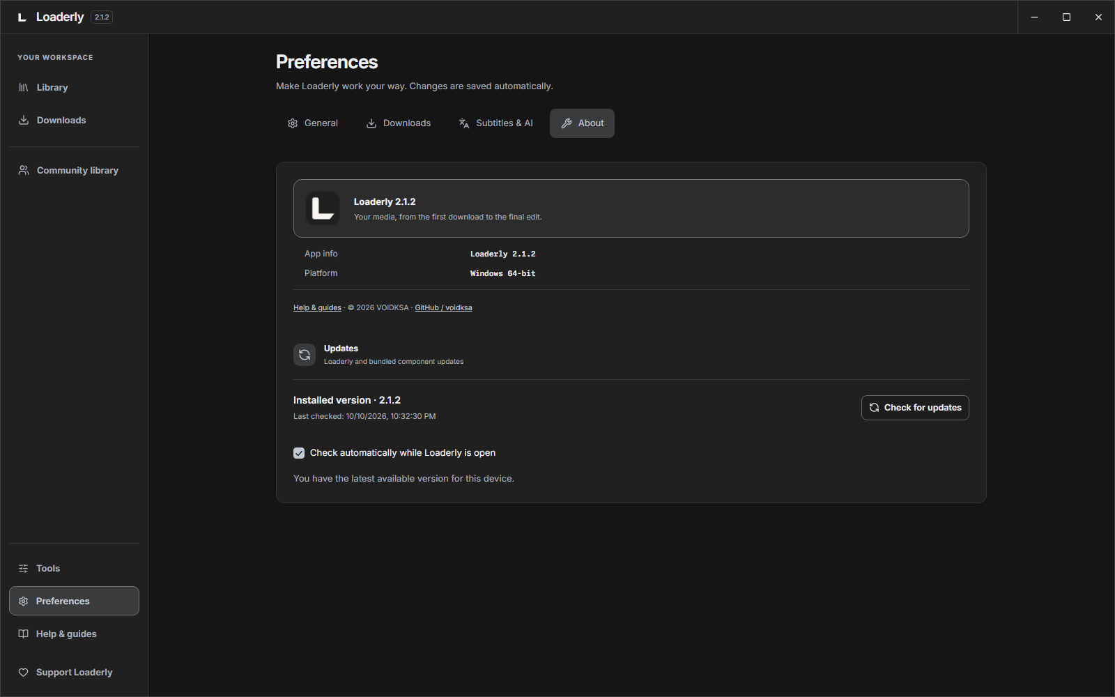 Install and update