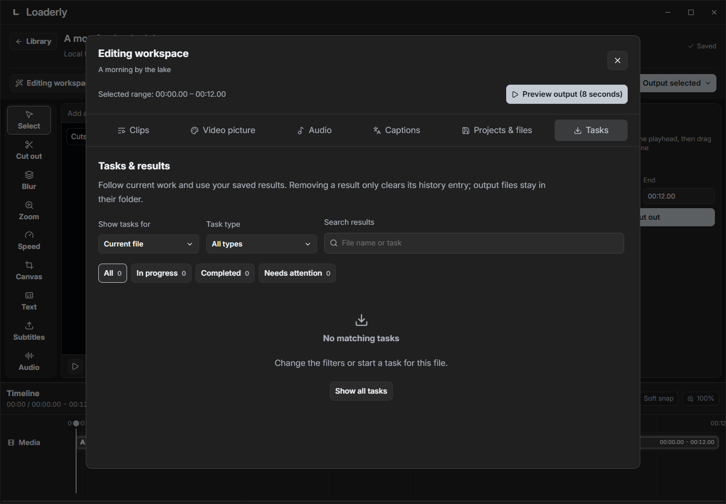 Follow tasks and find results